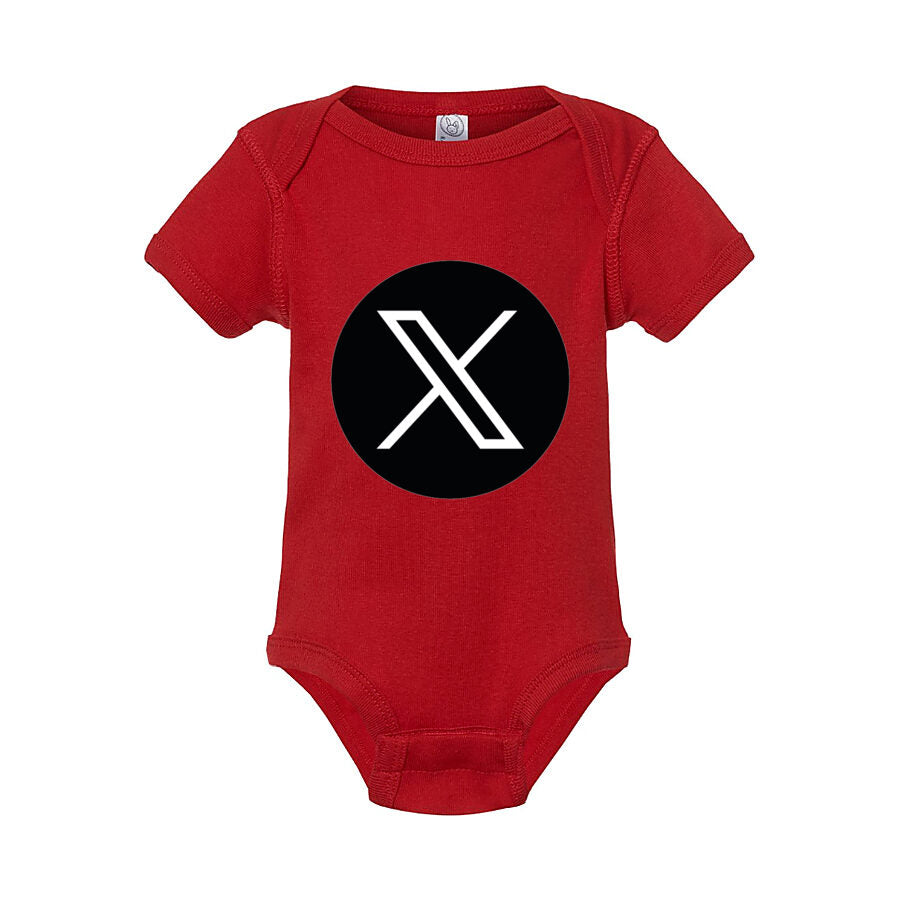 X Twitter Baby Romper Onesie - Red