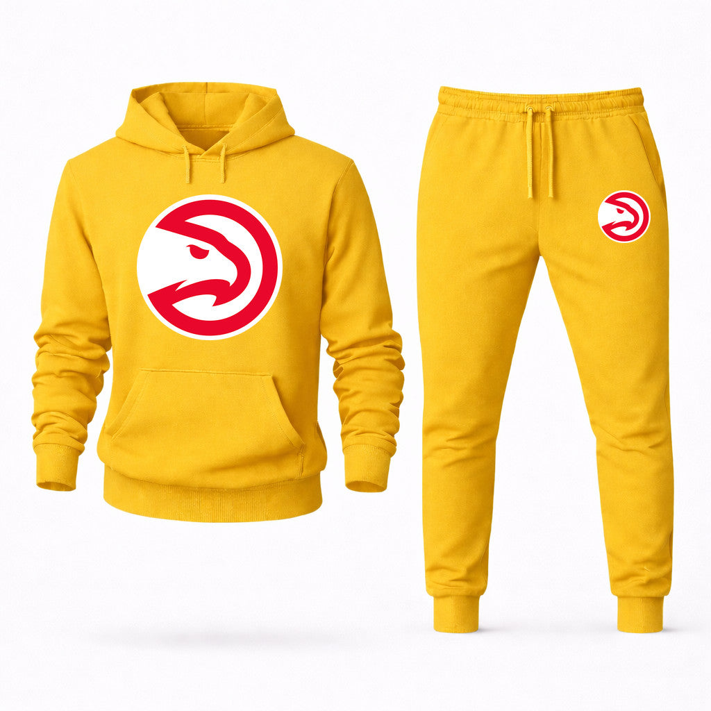 Atlanta Hawks Hoodie and Joggers Set - Yellow