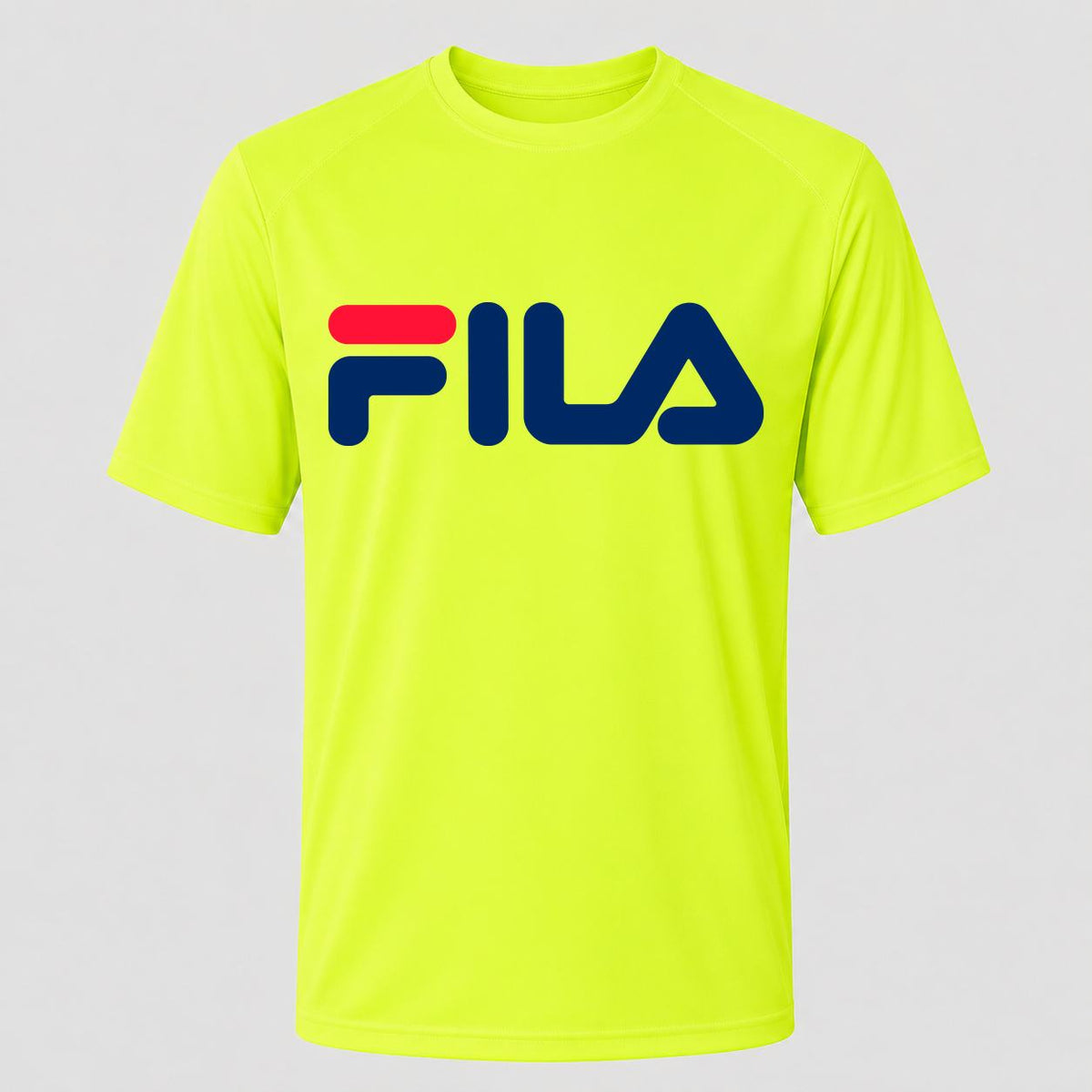 Men's Fila Performance T-Shirt - Safety Green