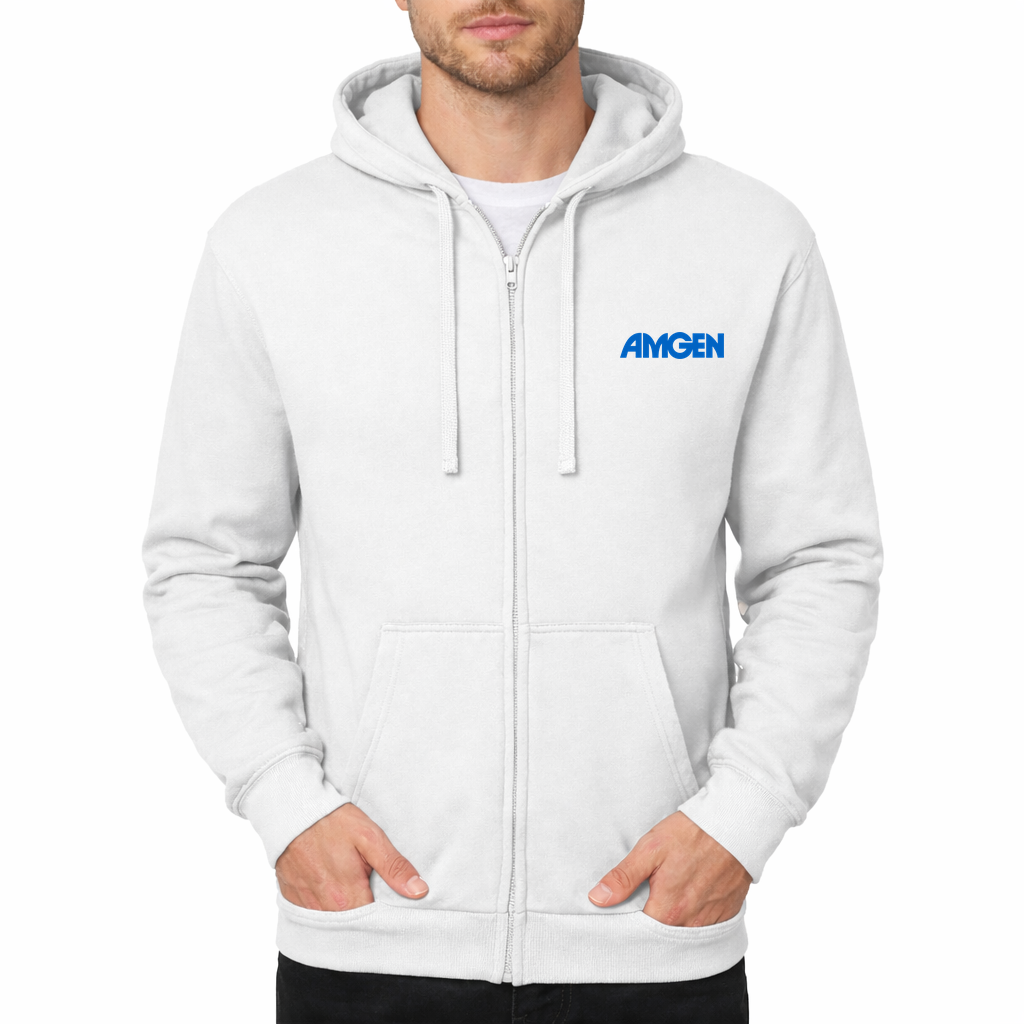 Amgen 500x281 min Zipper Hoodie - White