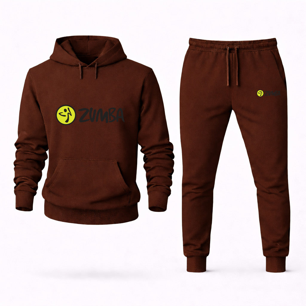 Zumba Fitness Hoodie and Joggers Set - Brown