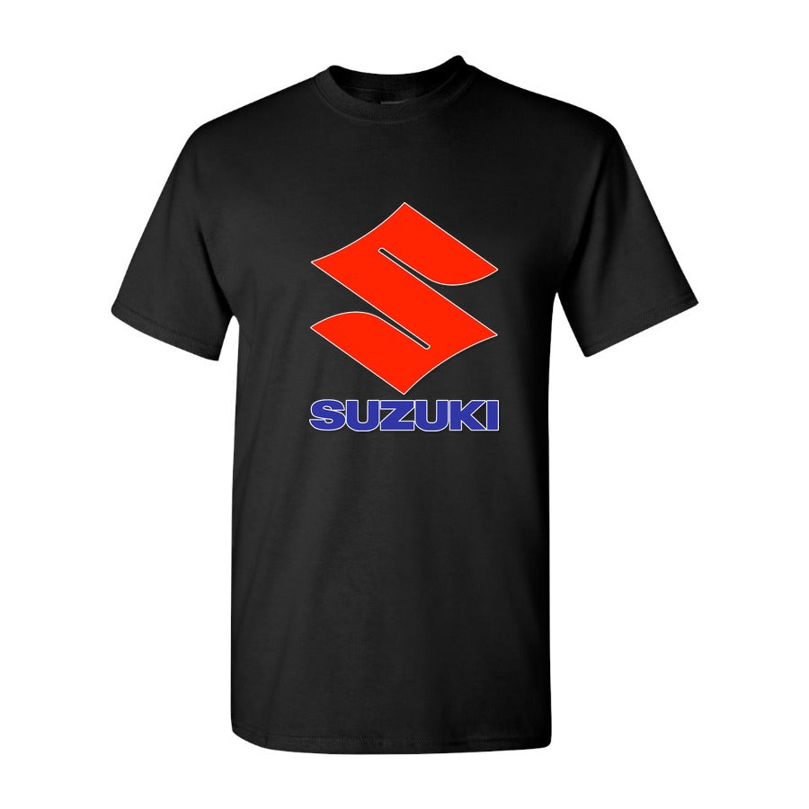 Men's Suzuki Logo Cotton T-Shirt - Black