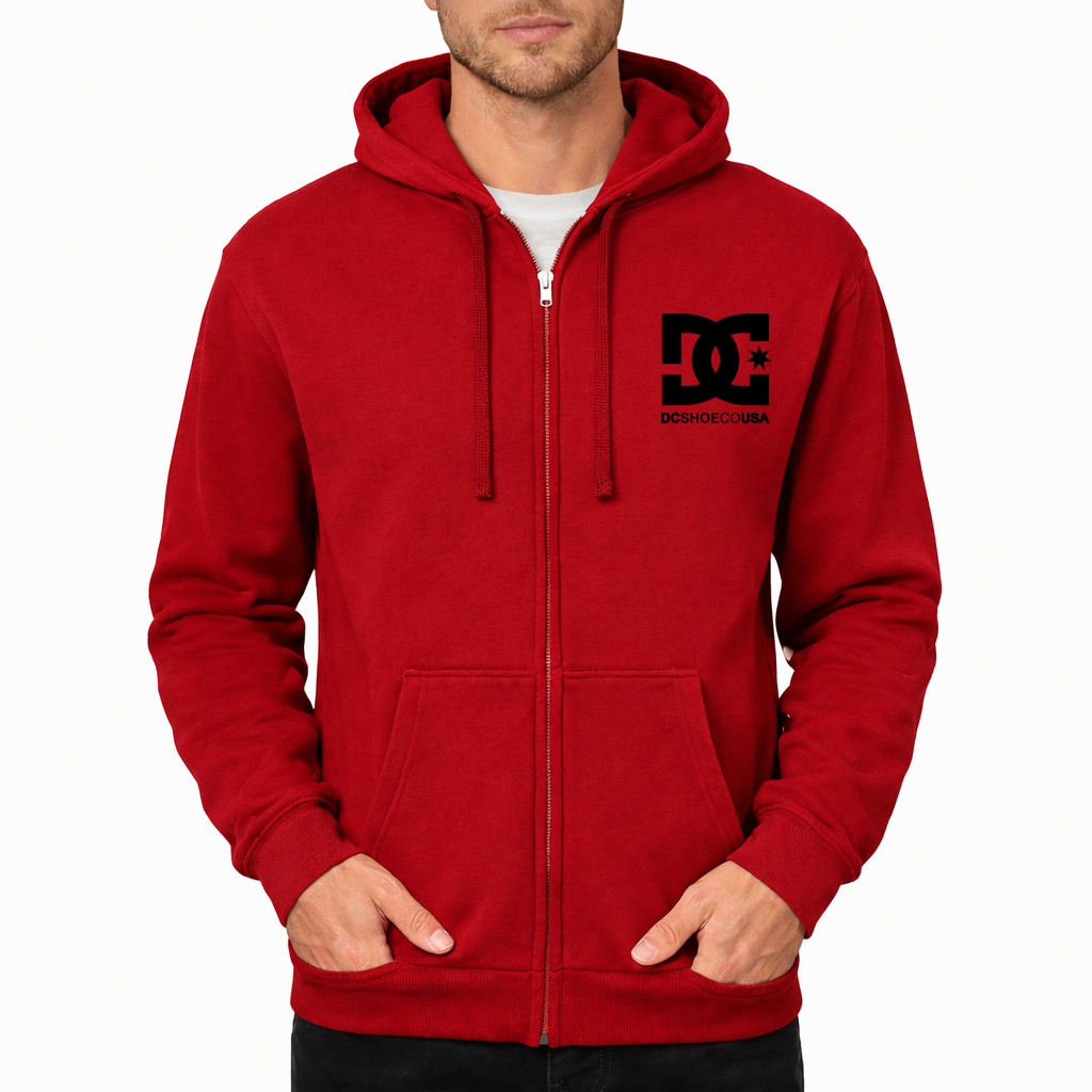 DC Zipper Hoodie - Red