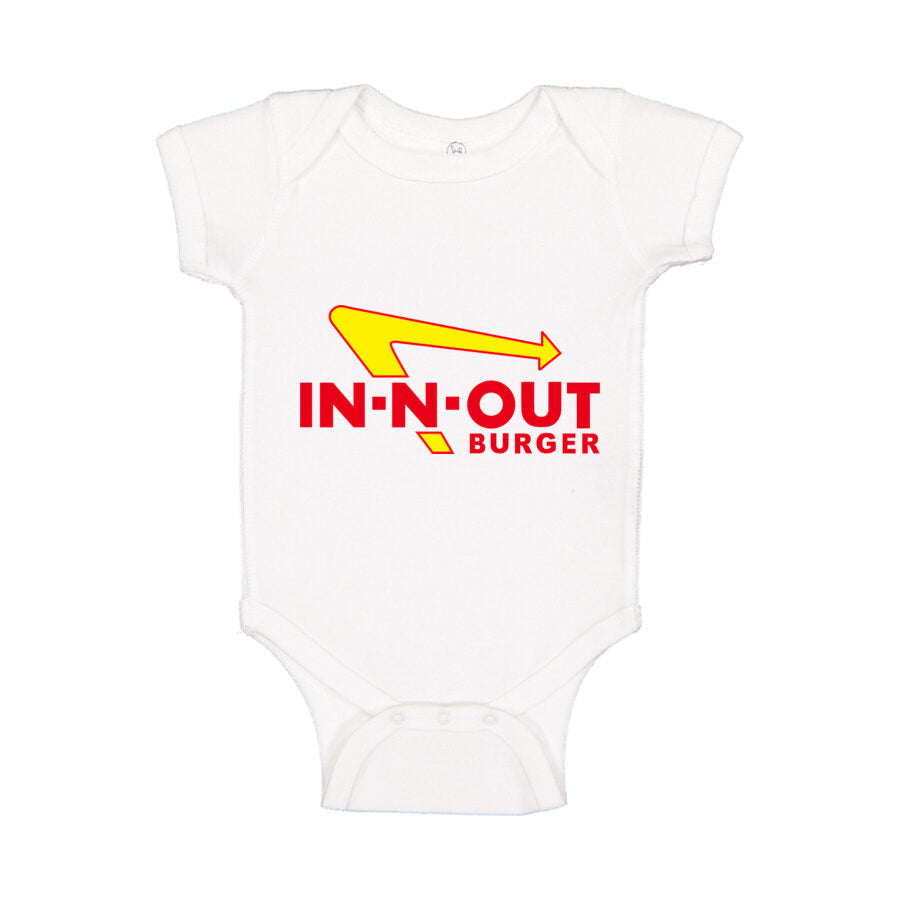 In-N-Out Burger Baby Romper Onesie - White