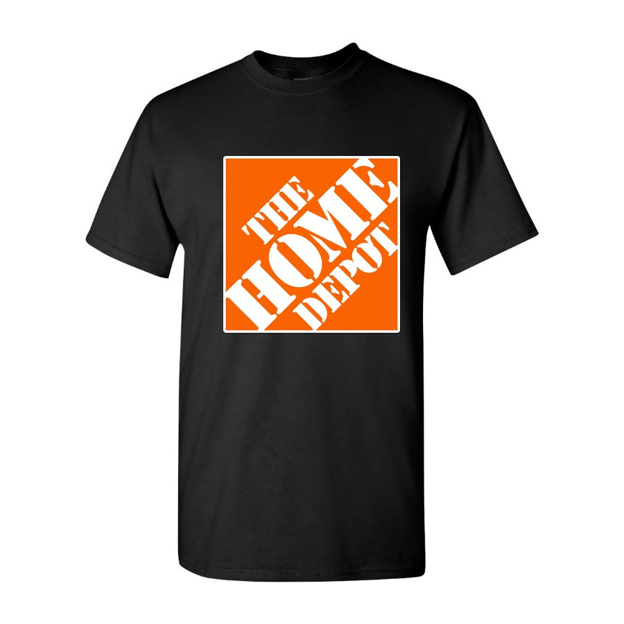 Men's The Home Depot Logo Cotton T-Shirt - Black