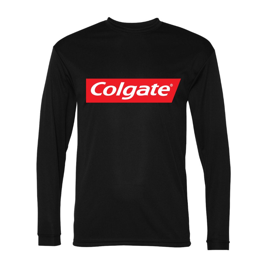 Men's Colgate Polyester Long Sleeve T-Shirt - Black