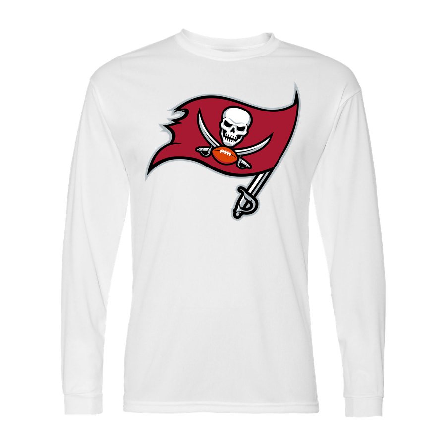 Men's Tampa Bay Buccaneers Polyester Long Sleeve T-Shirt - White