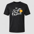 Men's Tour de France White Performance T-Shirt - Black