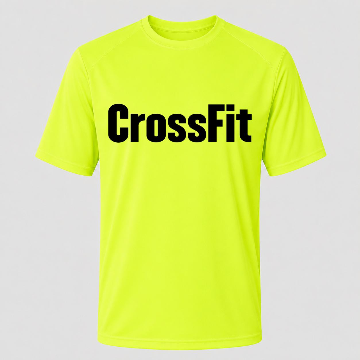 Men's CrossFit Performance T-Shirt - Safety Green