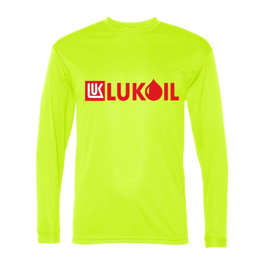 Men's Lukoil Polyester Long Sleeve T-Shirt - Safety Yellow