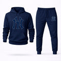 New York Yankees Hoodie and Joggers Set - Navy