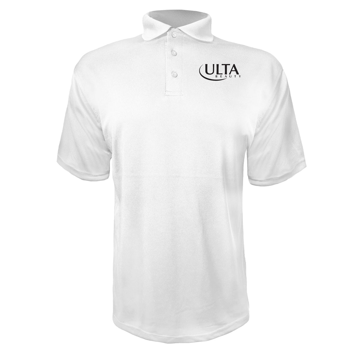 Ulta Beauty men's polyester polo in White