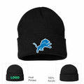 Detroit Lions Black Beanie Hat