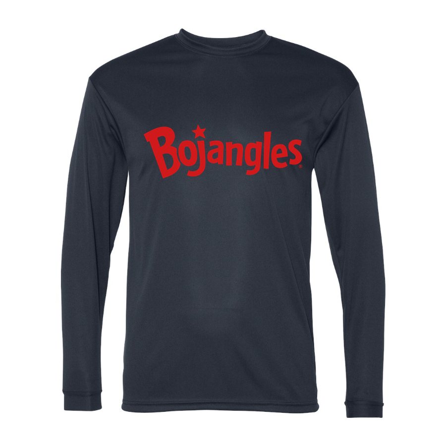Men's Bojangles Polyester Long Sleeve T-Shirt - Navy