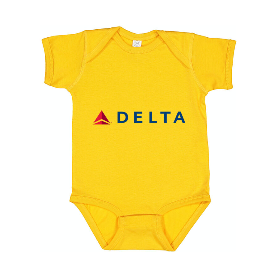Delta Air Lines Baby Romper Onesie - Yellow