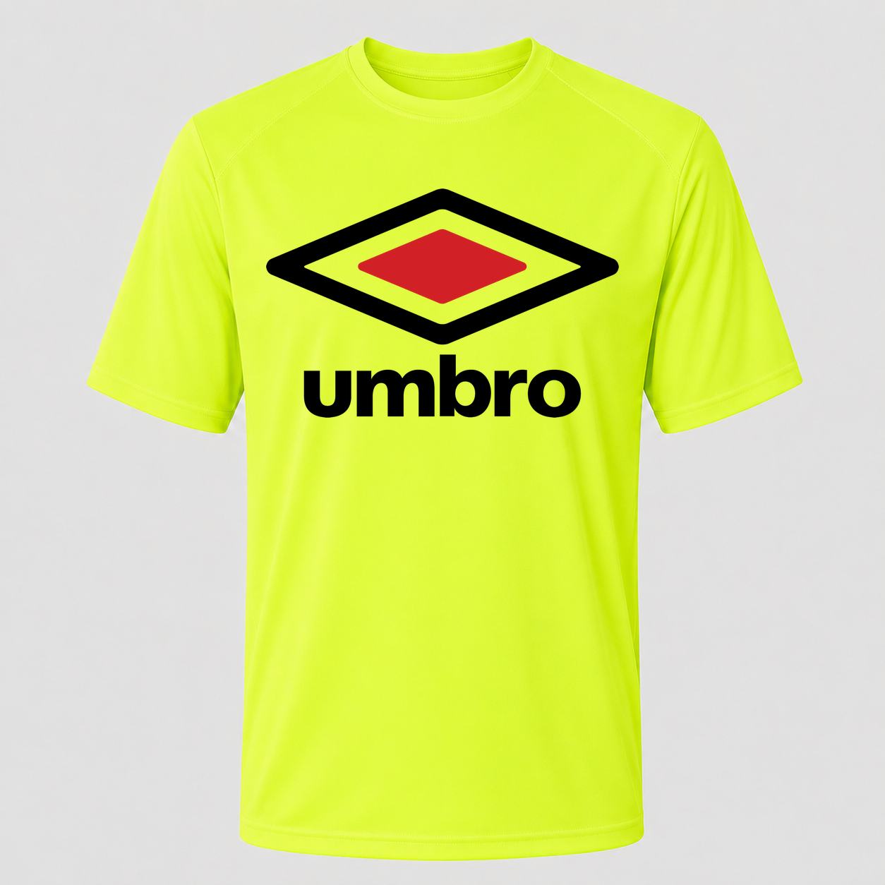 Men's Umbro Performance T-Shirt - Safety Green