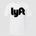 Men's Lyft Black Performance T-Shirt - White