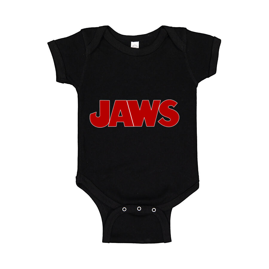 Jaws Baby Romper Onesie - Black