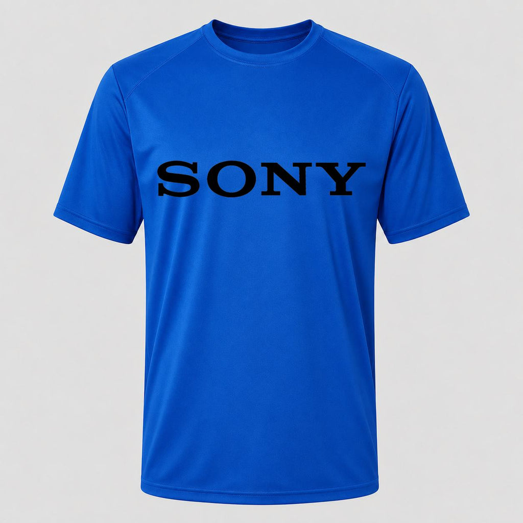 Men's Sony Black Performance T-Shirt - Royal Blue