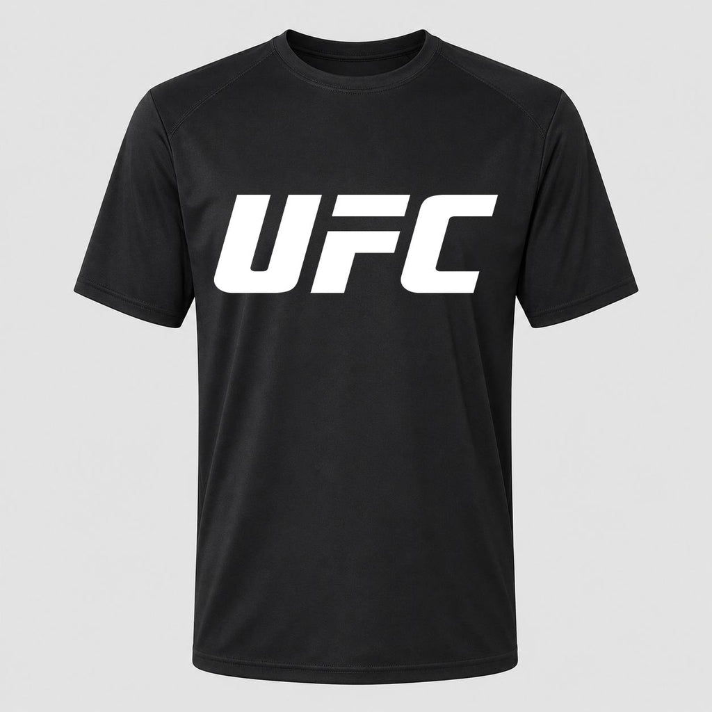 Men's UFC White Performance T-Shirt - Black
