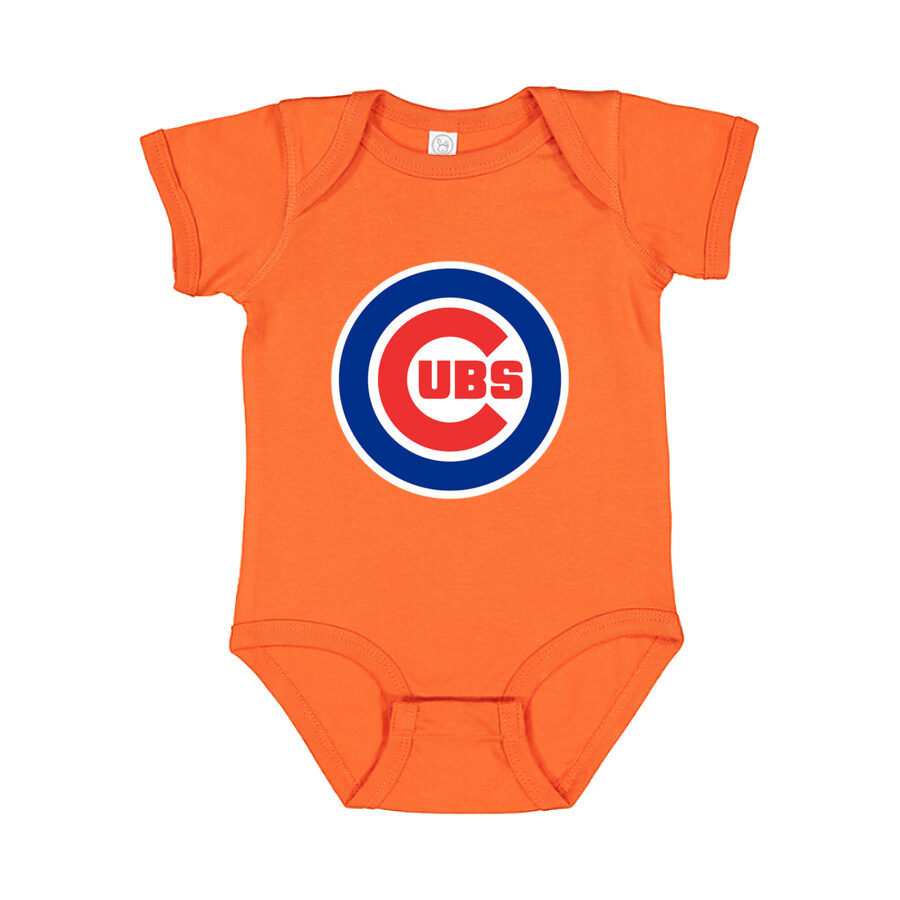 Chicago Cubs Baby Romper Onesie - Orange