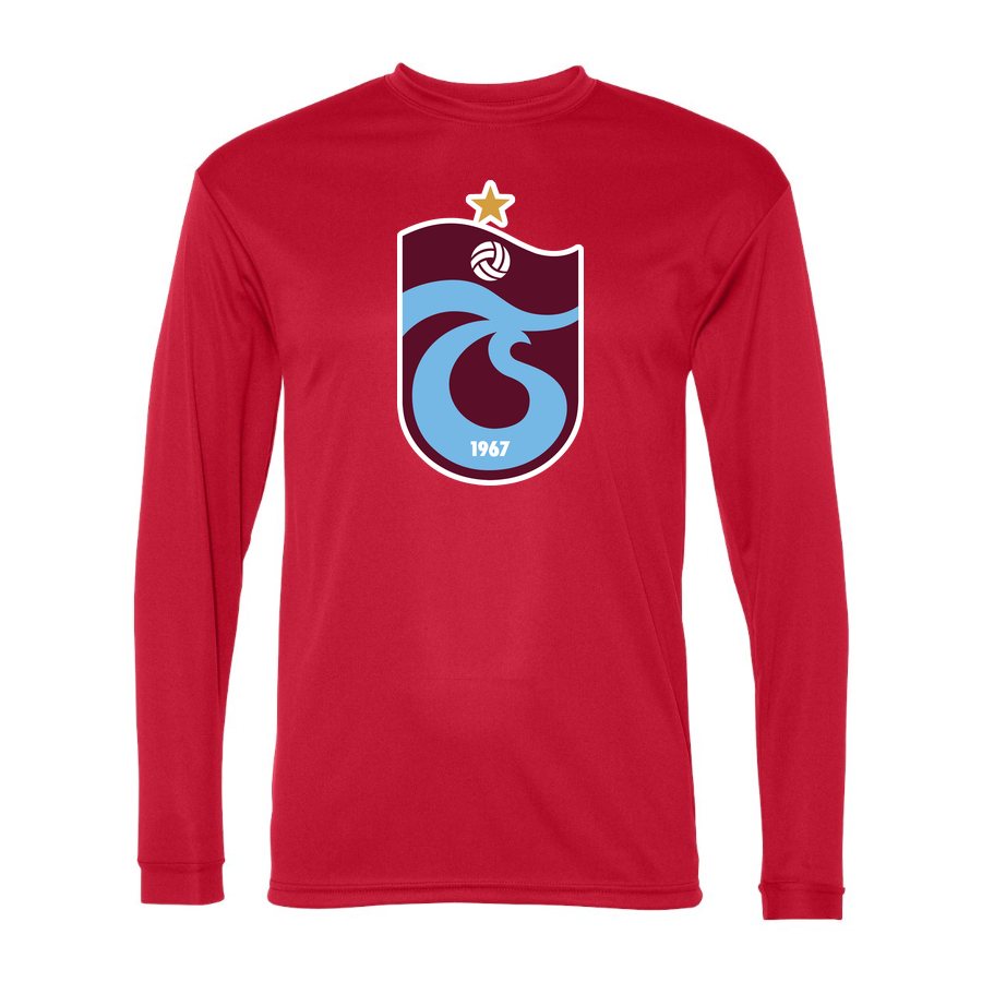 Men's Trabzonspor Polyester Long Sleeve T-Shirt - Red