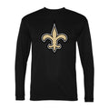 Men's New Orleans Saints Polyester Long Sleeve T-Shirt - Black
