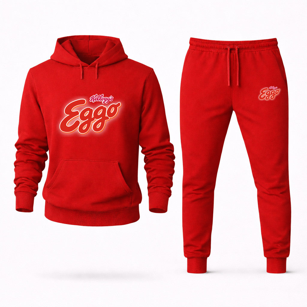 Eggo Hoodie and Joggers Set - Red