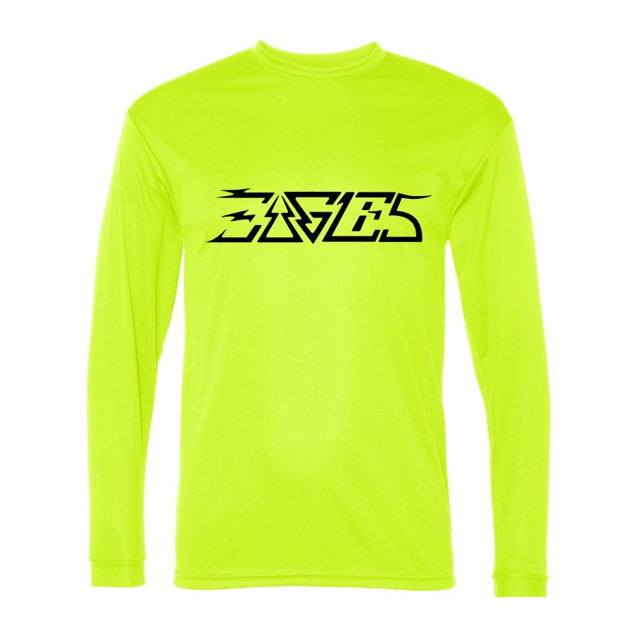 Men's The Eagles Polyester Long Sleeve T-Shirt - Safety Yellow