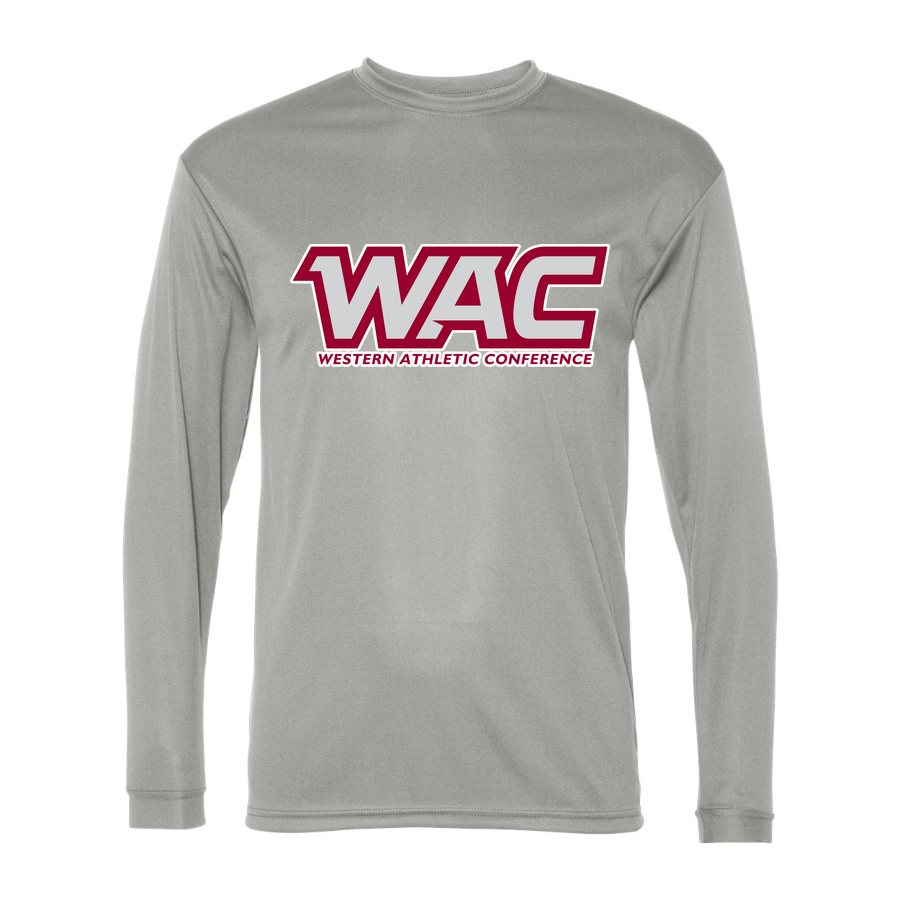 Men's Western Athletic Conference Alternate Polyester Long Sleeve T-Shirt - Silver