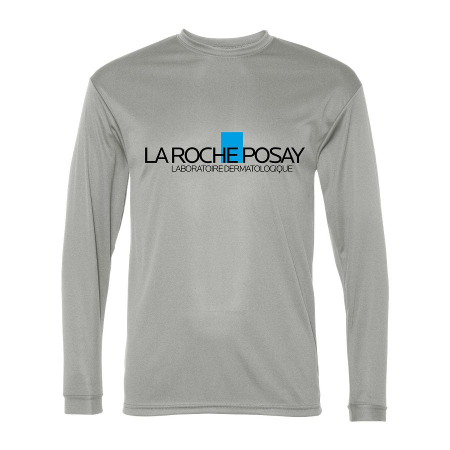 Men's La Roche Posay Polyester Long Sleeve T-Shirt - Silver