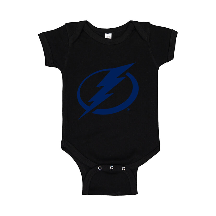 Tampa Bay Lightning Baby Romper Onesie - Black