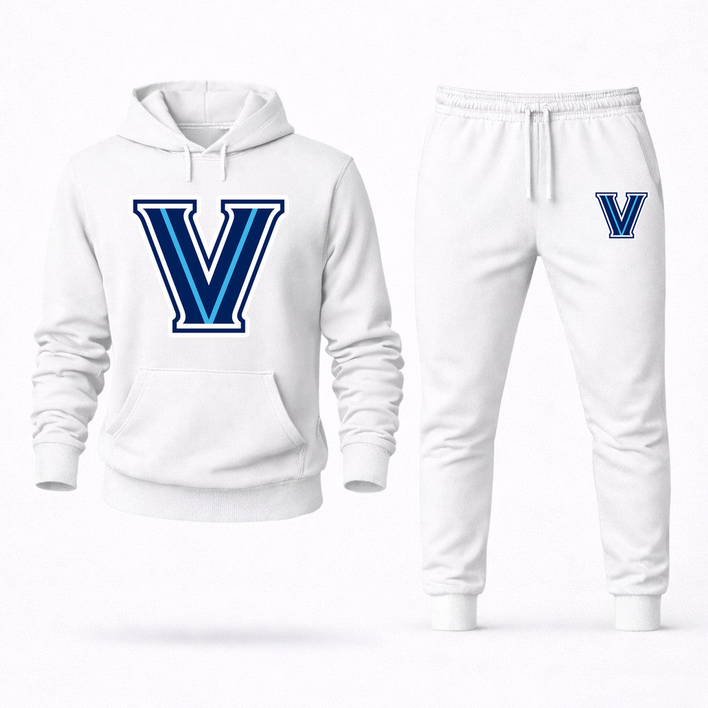 Villanova Wildcats Hoodie and Joggers Set - White