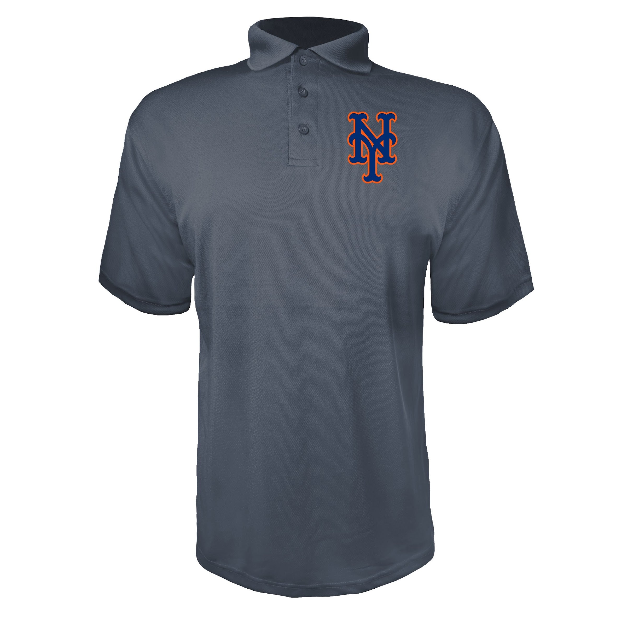 New York Mets Charcoal polyester polo