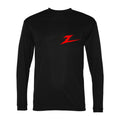 Men's Zenith Polyester Long Sleeve T-Shirt - Black