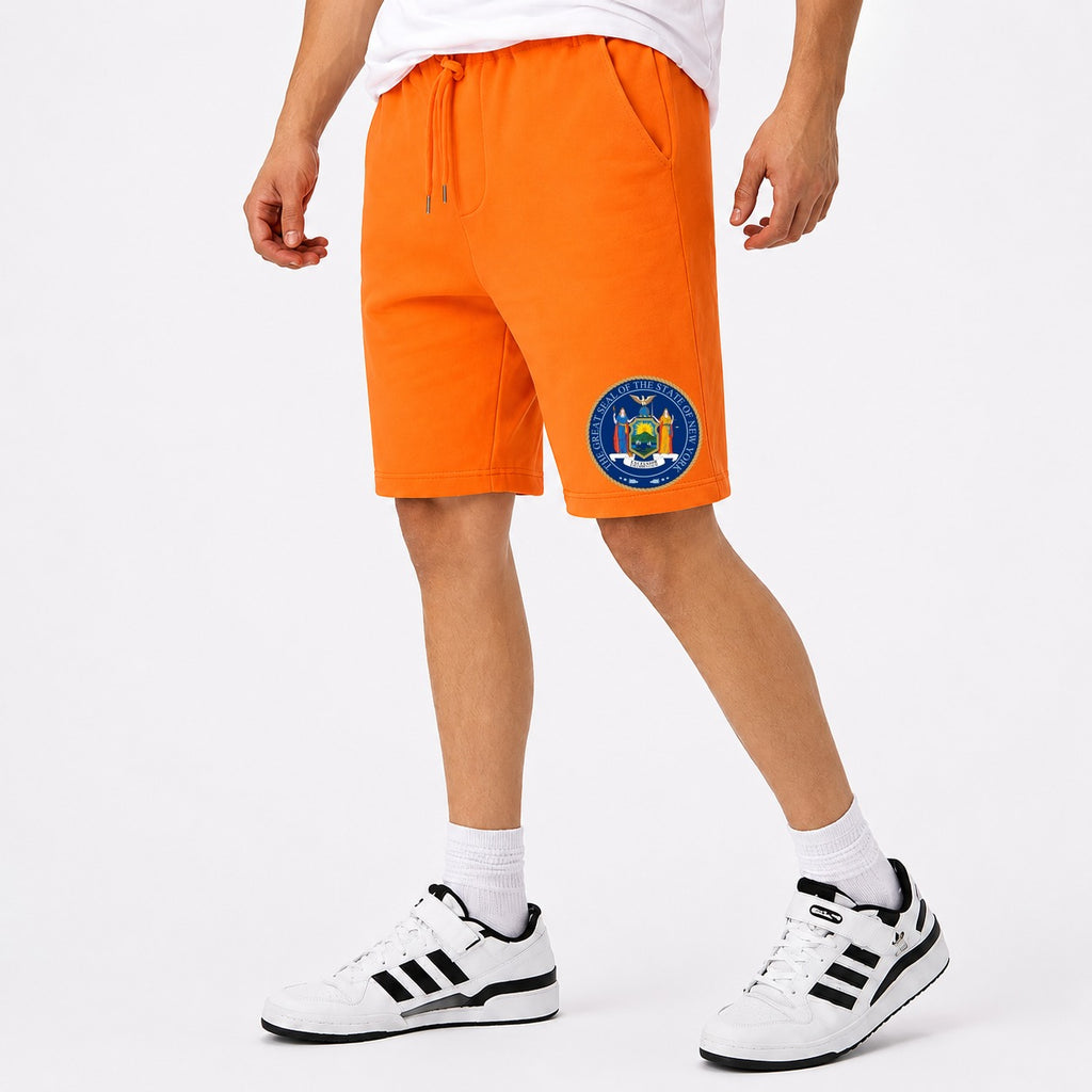 Men's New York Cotton Shorts - Orange
