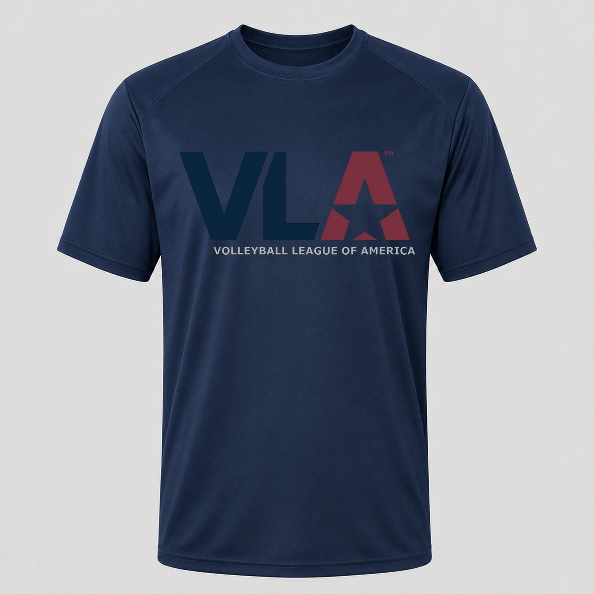 Men's American Volleyball League Performance T-Shirt - Navy