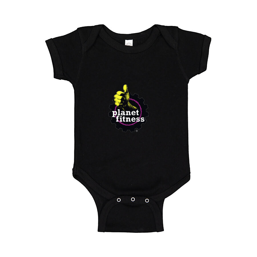 Planet Fitness Baby Romper Onesie - Black
