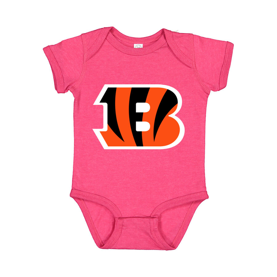 Cincinnati Bengals Baby Romper Onesie - Pink