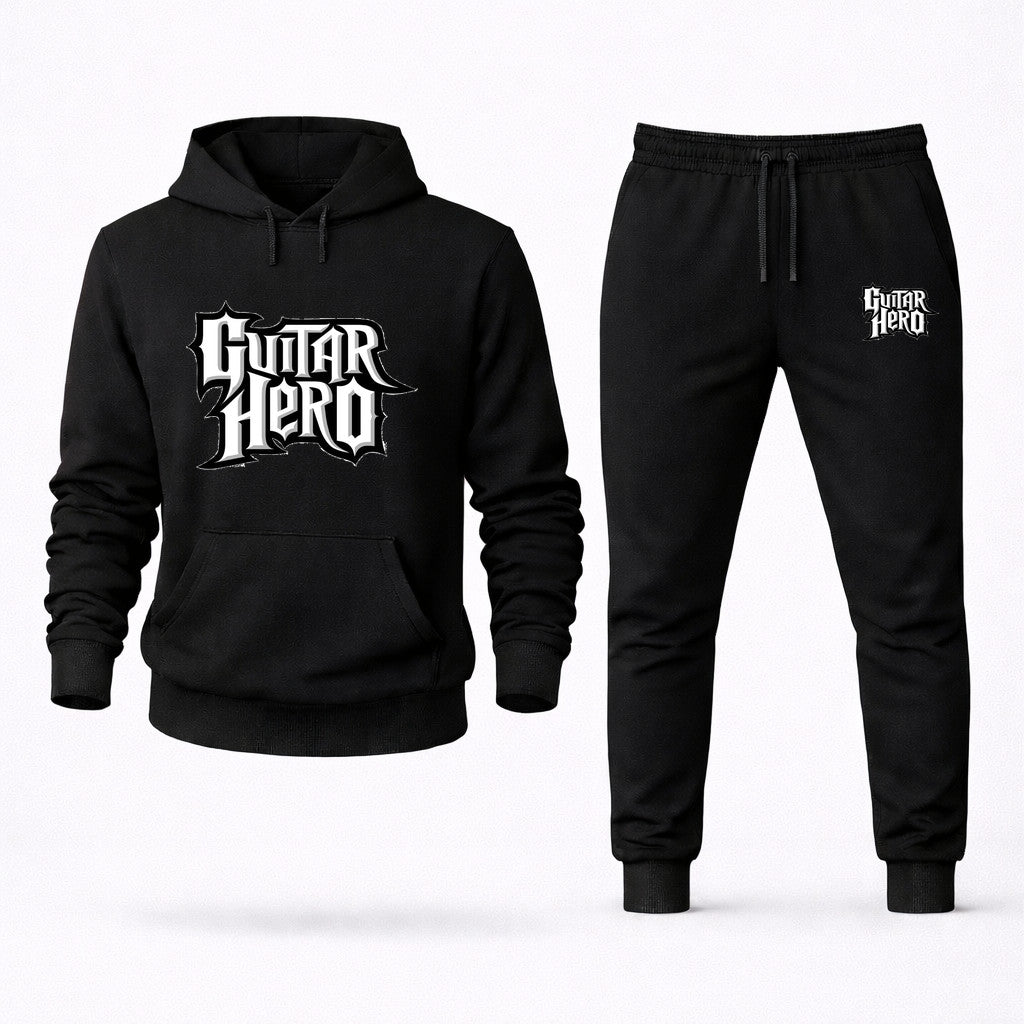 Guitar Hero Hoodie and Joggers Set - Black