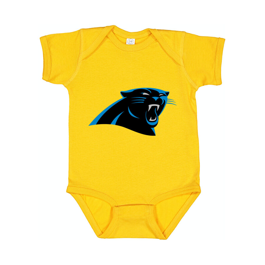 Carolina Panthers Baby Romper Onesie - Yellow