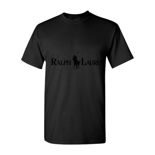 Men's Polo Ralph Lauren Logo Black Cotton T-Shirt
