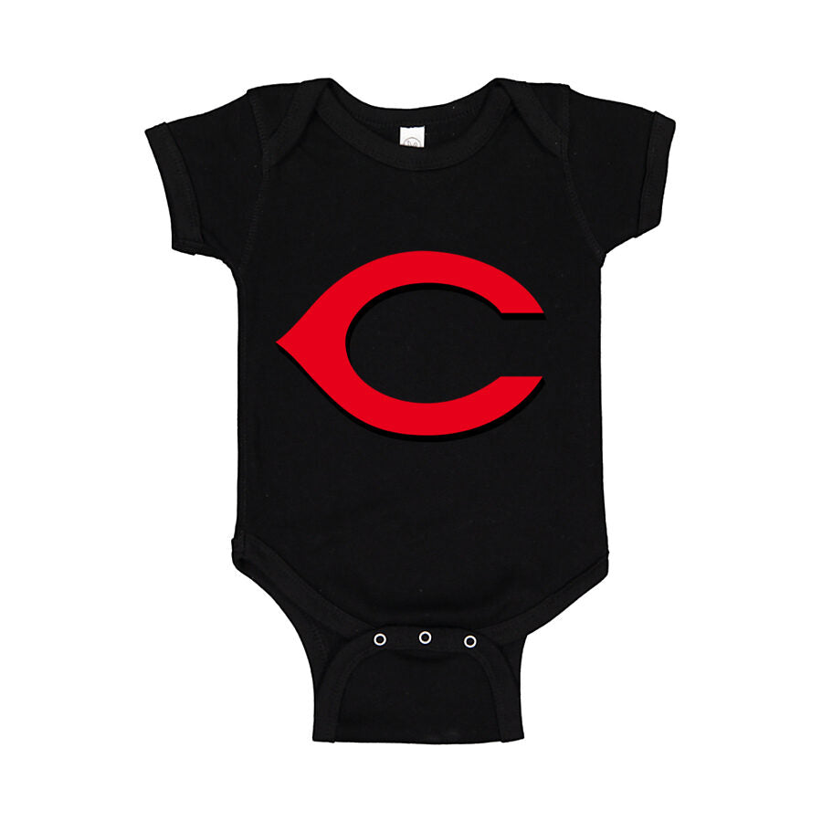 Cincinnati Reds Baby Romper Onesie - Black