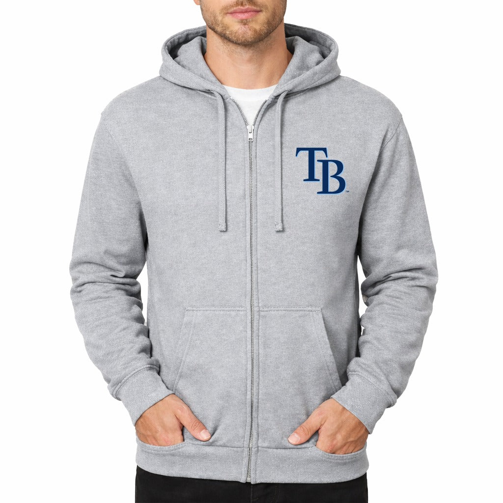 Men's Tampa Bay Rays Zipper Hoodie - Gray