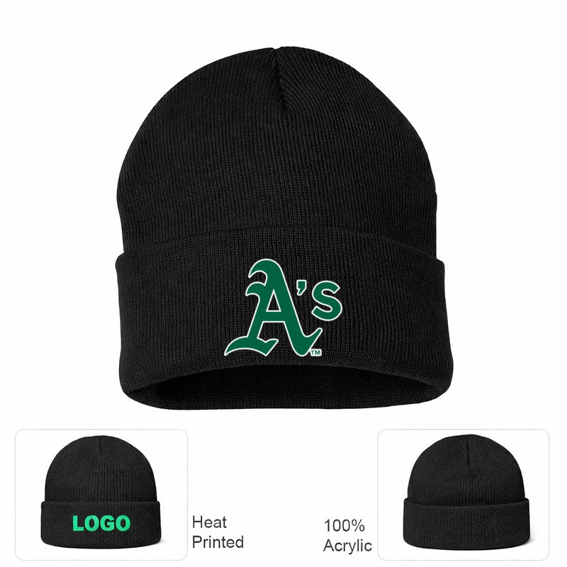 Oakland Athletics Black Beanie Hat
