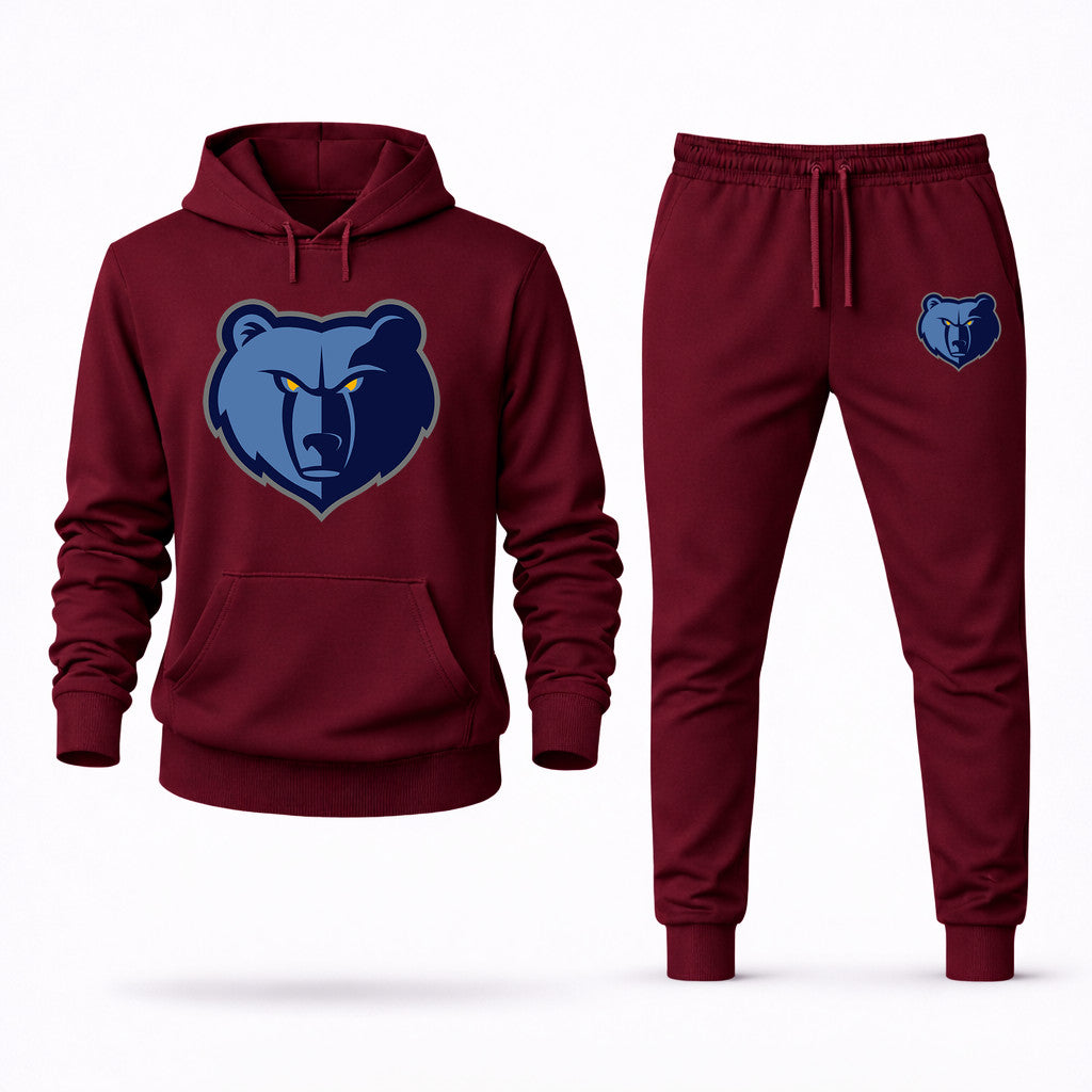 Memphis Grizzlies Hoodie and Joggers Set - Burgundy