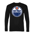 Men's Edmonton Oilers Polyester Long Sleeve T-Shirt - Black