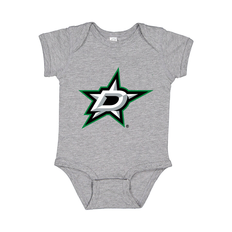 Dallas Stars Baby Romper Onesie - Gray