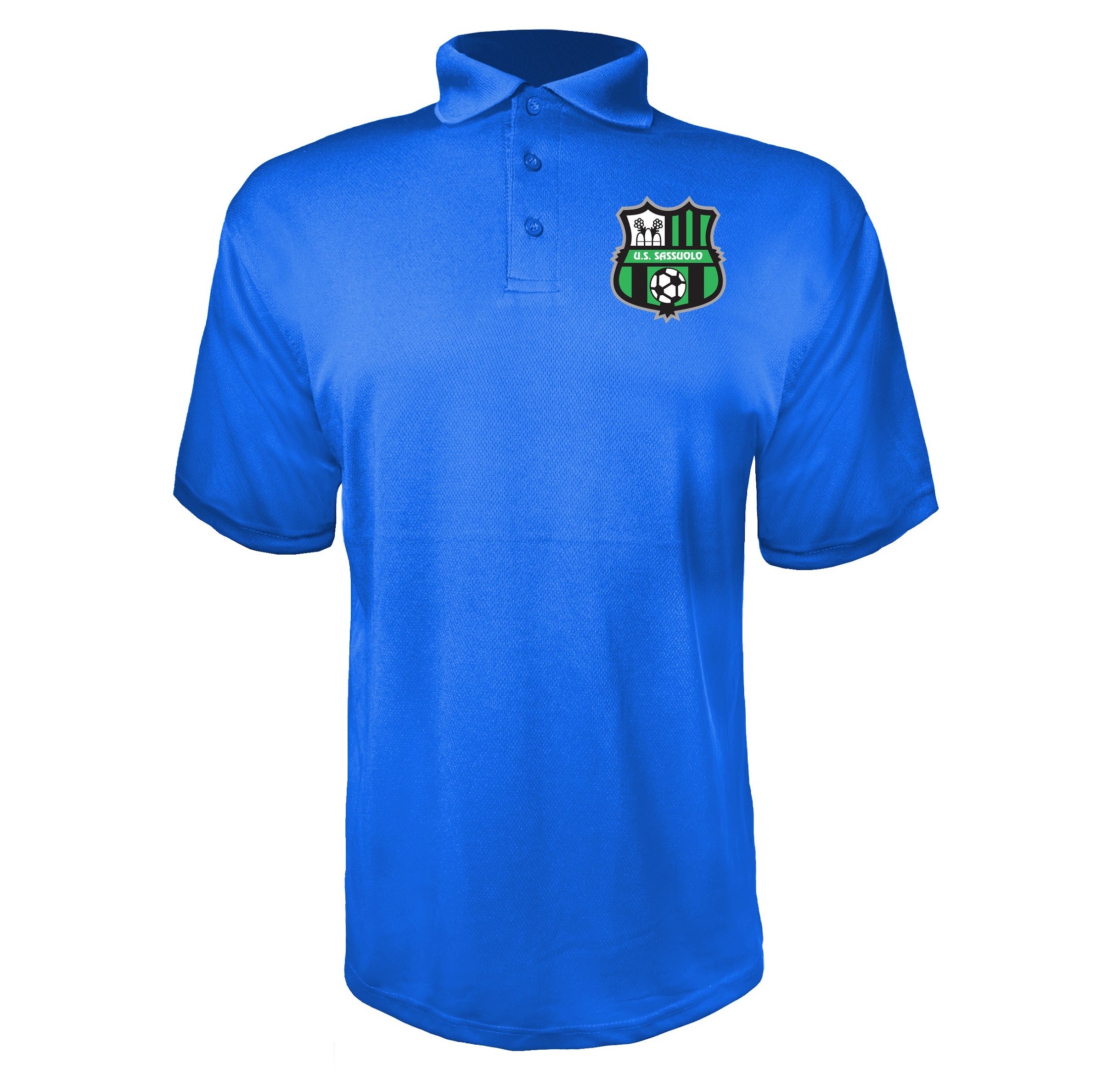 U.S. Sassuolo Blue polyester polo