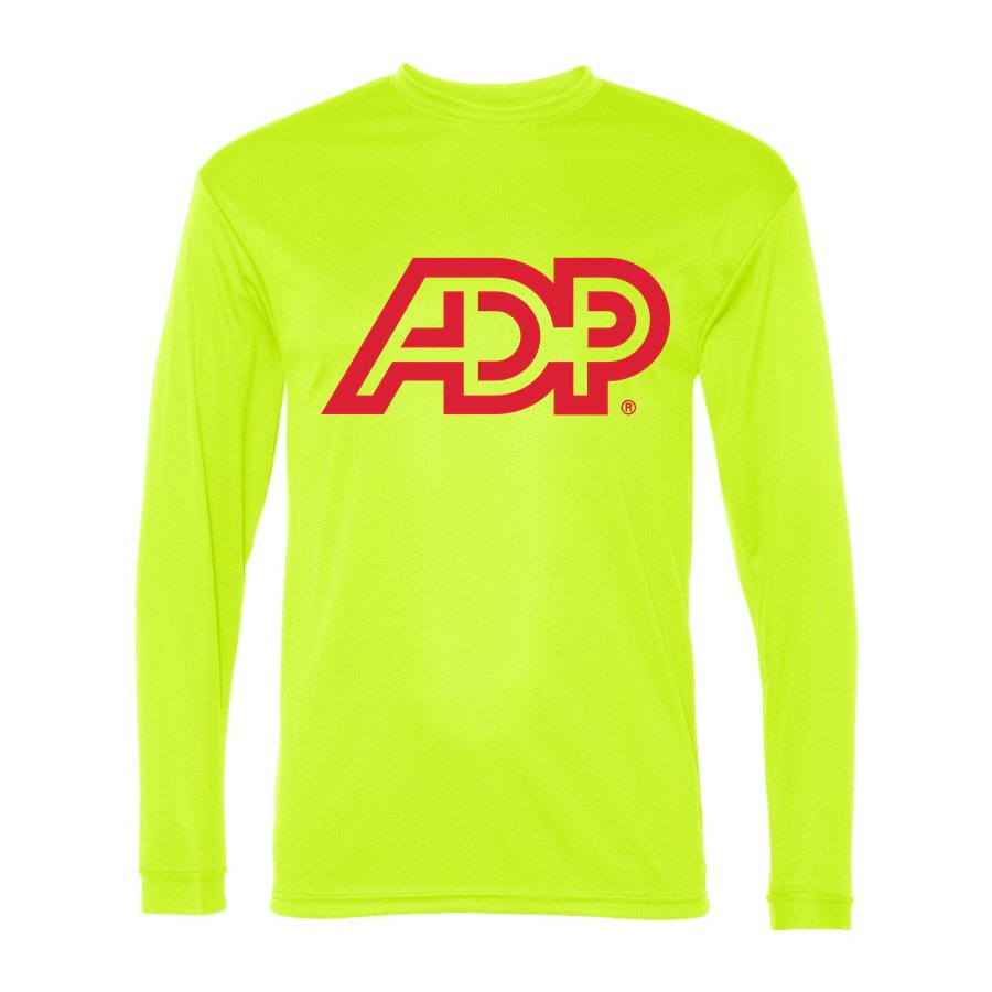Men's ADP Polyester Long Sleeve T-Shirt - Safety Yellow